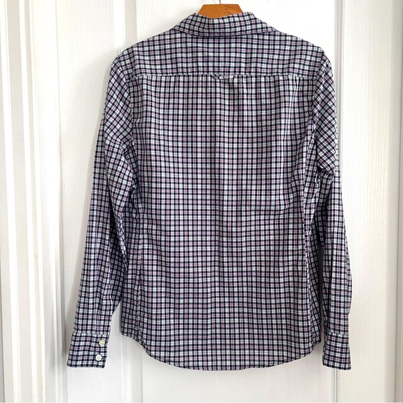 Banana Republic Petite Gingham Shirt Size Medium - Picture 2 of 5
